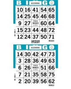 2 on 10 up Bingo Paper Cards-  50 Books Per Pack- Color Collated