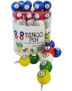 Bingo Ball Pen- Black Ink