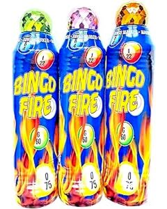 Bingo Hot Fire 4oz Daubers-  SET OF 3- GREEN, PINK, CORAL