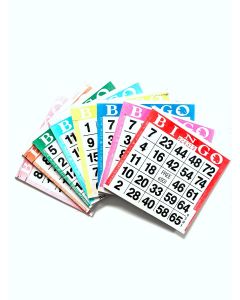 Bingo Paper Cards Sheets 6 on 15 up 50 Packs/Books 4500 Faces FREE SHIPPING 