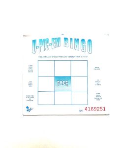 1 on U Pic Em- Pack of 500 Cards-  One Free Blue Space