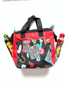 Bingo Bag Gift Set- 6 Pocket Zipper- Red Bag