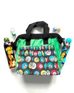 Bingo Bag Gift Set- 6 Pocket Zipper- Green Bag
