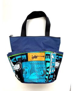 10 Pocket Elvis In Action- Blue Zipper Bag