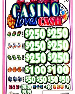 Bingo Sealed Event Tickets- Casino Loves Cash- Box of 3990 Tickets