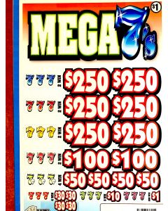 Bingo Sealed Event Tickets- Mega 7's- Box of 3990 Tickets