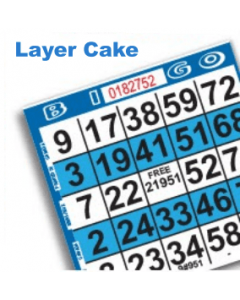 1 on Blue Layer Cake Pattern Paper- Pack of 500