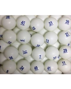 Ping Pong Raffle Ball Set - Numbered Set 1-100